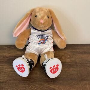 Build-A-Bear Bunny Plush OKC Thunder Basketball Jersey & Shoes Stuffed Animal